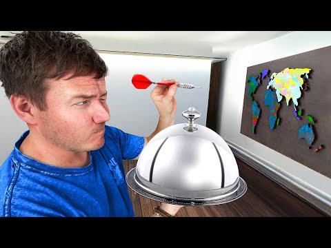 Wherever 3 Darts Land on the Map, I Cook Their Dishes!