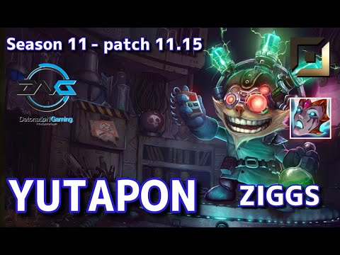【韓国サーバー/GM】DFM Yutapon ジグス(Ziggs) VS TES Zhuo シヴィア(Sivir) BOT - Patch11.15 KR Ranked【LoL】