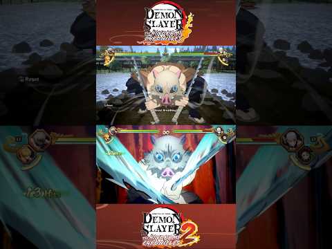 Inosuke Hashibira Ultimate Attack Comparison - Demon Slayer Hinokami Chronicles 1 & 2
