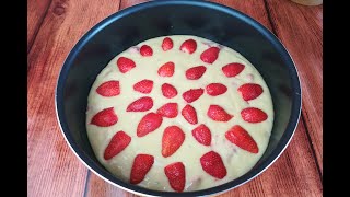 Simple strawberry cake # ready in 5 minutes # perfect for breakfast # inexpensive # 25