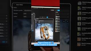 When AI Creates Pure Art 🤯 | Tiger Walk in Snow #askdushyant #creativeai #aivideo