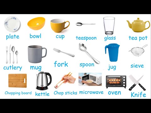 kitchen vocabulary in English (part 1)
