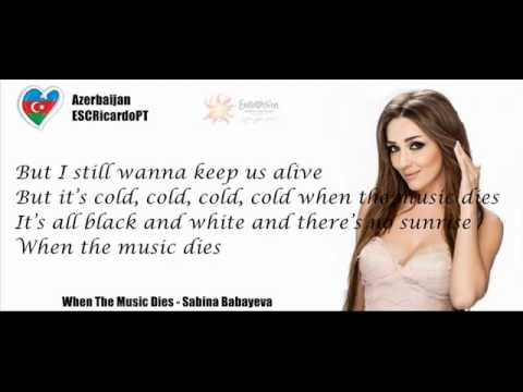 When The Music Dies - Sabina Babayeva (Lyrics Video) (ESC 2012 - Azerbaijan)