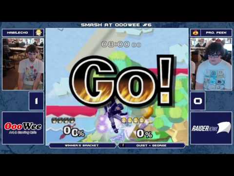 Smash At OooWee 6 Melee Singles - Habilecho (Zelda) vs Professor Peen (Sheik/Marth) - Winner's Semis