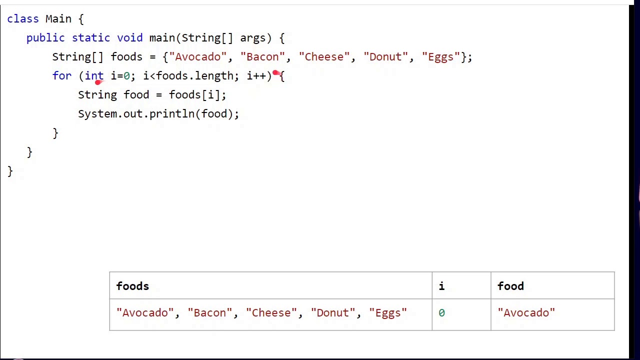 Java tip - For loops with arrays