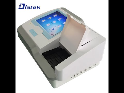 Diatek Microplate reader DR-200B Unpacking and operation video