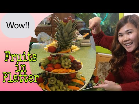 Super Fruits Decorations in Platter / Ideas to decorate | @liebemarge10
