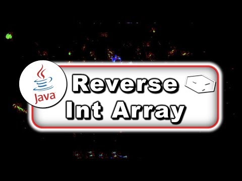 reverse int array in java