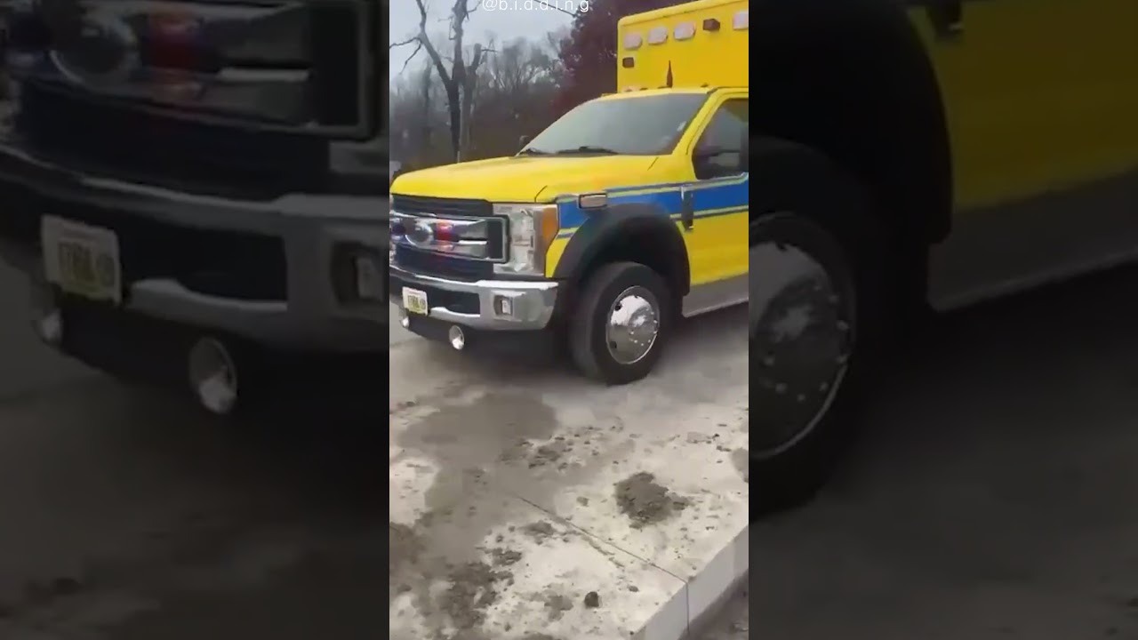 救急車が来たせいで…コンクリート工事が台無しに😱