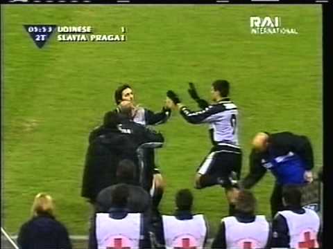 2000 (March 7) Udinese (Italy) 2-Slavia Prague (Czech Rep.) 1 (UEFA Cup)