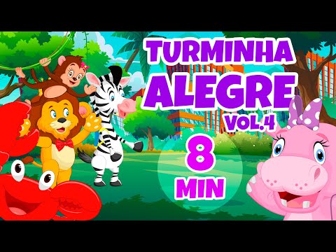 Turminha Alegre Vol. 4 - Giramille 8 min | Desenho Animado Musical