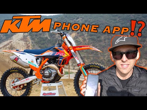 DIRT BIKE PHONE APP?! INSIDE THE 2021.5 KTM 450 SX-F FACTORY EDITION