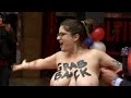 Topless FEMEN Protester Interrupts Unveiling Of Trump Waxwork Madrid