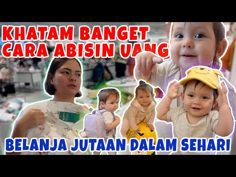 SHOPPING LAGI!! BELI KOPER HASYA DAN BELANJA PERSIAPAN LIBURAN