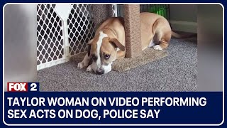 Taylor woman on video performing sex acts on dog p
