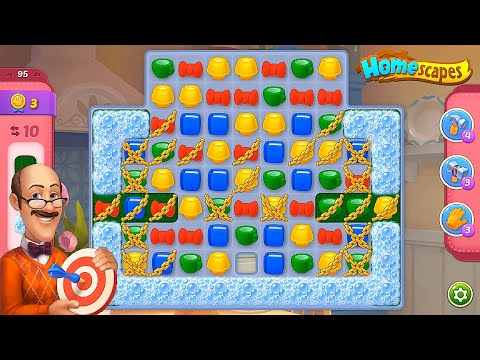 Homescapes - Level 95 Hard Level Gameplay Walkthrough - New Update