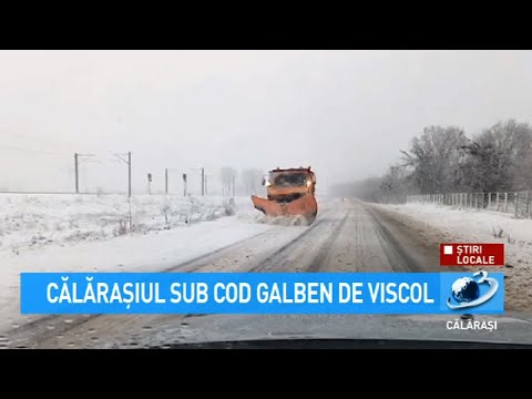 Călărașiul sub Cod Galben de viscol