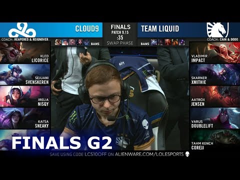 TL vs C9 - Game 2 | Grand Finals S9 LCS Summer 2019 PlayOffs | Team Liquid vs Cloud 9 G2