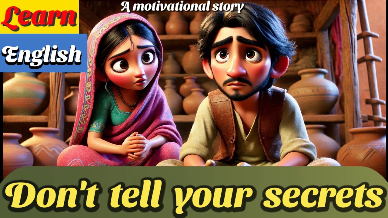 Don't spill your beans🤫in front of others|| A motivational story || Learn English through stories||