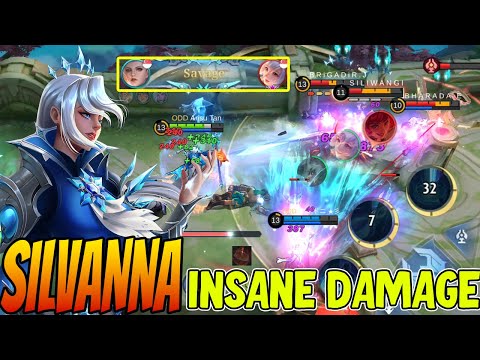 SILVANA INSANE DAMAGE SLOW BUILD ITEM - Silvanna Best Build 2023 ~ MLBB