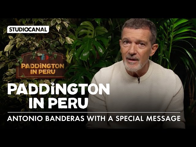 Antonio Banderas with a special message