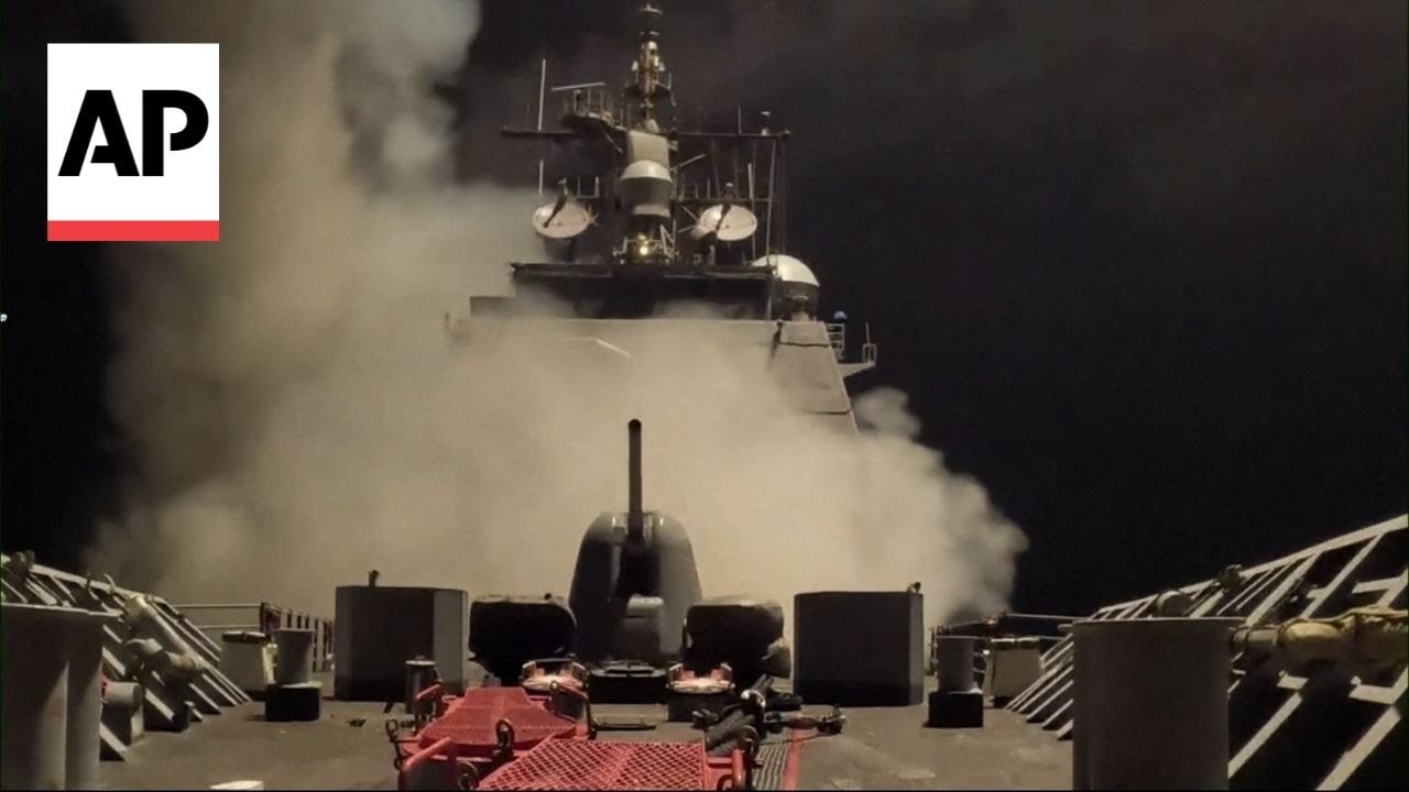 Footage shows US launching strikes on Yemen's Houthi rebels