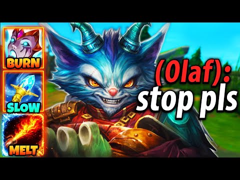 RUMBLE is an actual MENACE in the top lane right now (BURN AND FREEZE)