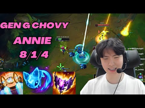 GEN G CHOVY PLAYS ANNIE VS AHRI MID |KR CHALLENGER PATCH 13.12| [League of Legends] Full Gameplay