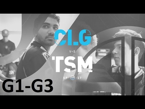 CLG vs TSM Game 1-3 Highlights - 2017 NALCS SPRING SPLIT - WEEK 6 DAY 2