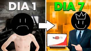 7 DIAS Tentando Crescer um Canal Dark do Zero