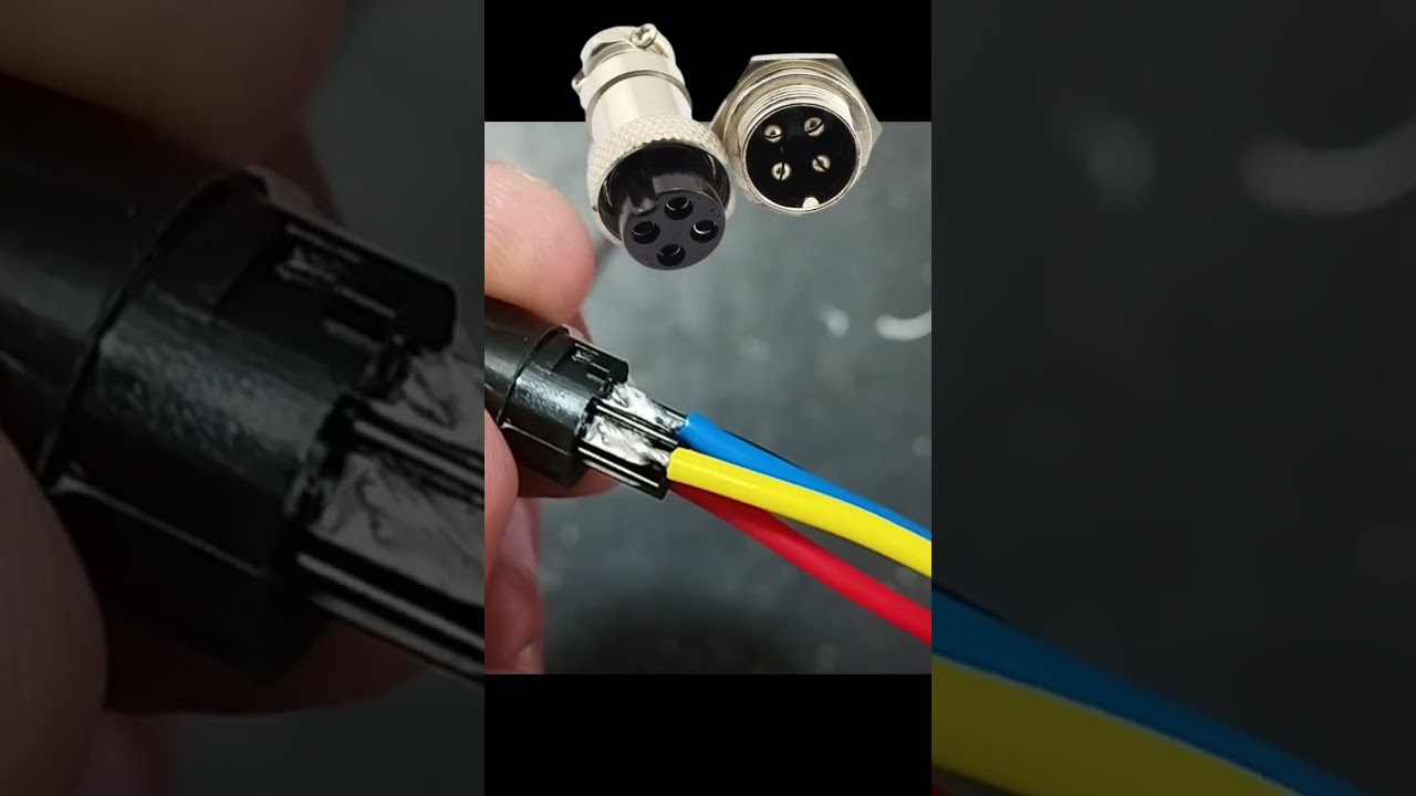 4 pin 16mm GX16 DIN circular connector