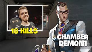 BRO IS LOCKED IN ON CHAMBER!! - Demon1 Radiant 18/11/3 Gameplay