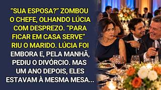 O chefe do marido zombou: “Essa é a sua esposa?” A resposta dele ela não perdoou…