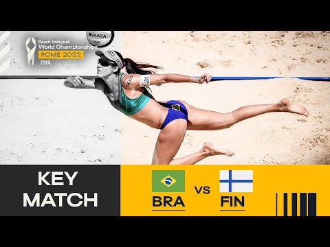 Talita/Rebecca 🇧🇷 vs. Lahti/Ahtiainen 🇫🇮 - Pool Play Highlights Rome 2022 #BeachWorldChamps
