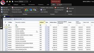 Ajuste de Mano de obra de Presupuesto a costo por m2 de Construcción