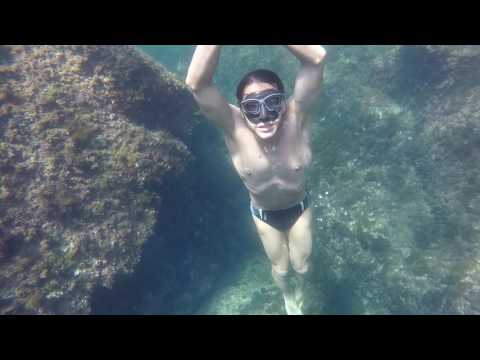 Gaiola Posillipo apnea diving Gulf of Naples Italy (part2)