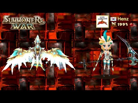 Asima (Light Hell Lady) and Eludia (Light Phoenix) After Patch in Guardian RTA | Summoners War