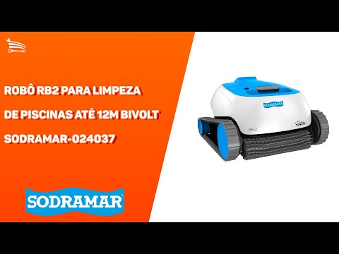 Robô RB2 para Limpeza de Piscinas até 12M Bivolt - Video