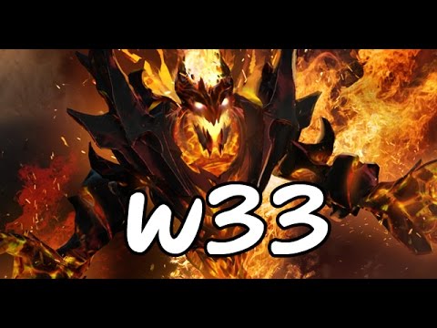 [Dota2] w33 Pro Shadow Fiend Mid Ranked Game [ w33 Gameplay ] 8000 MMR