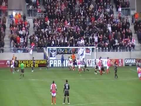 Stade de Reims- Angers ,28/01/2012 But de Glombard