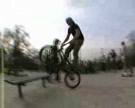hop barspin over a bench