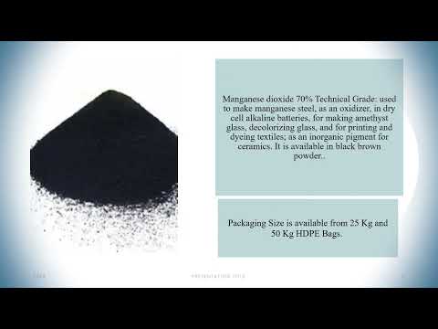 Manganese Dioxide 70% Technical Grade
