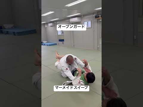 オープンガードからマーメイドスイープ#bjj #格闘技 #jiujitsu #寝技 #マーメイドスイープ