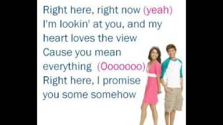 Right Here, Right Now - lyrics [HMS3/ZAC&amp;VANESSA]