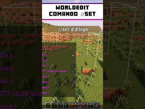 HOW TO use WorldEdit - Set - Minecraft 1.19 #shorts