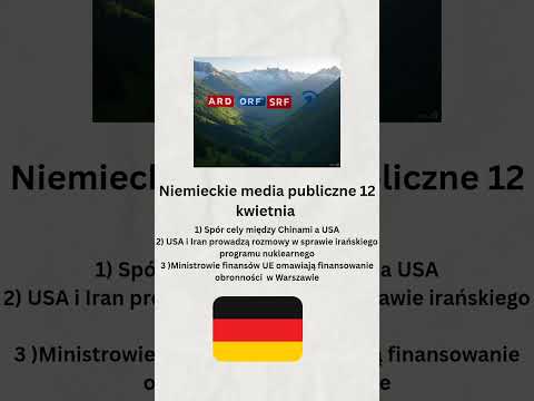 Niemieckie media publiczne 12 kwietnia