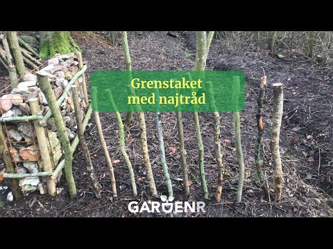 Grenstaket med najtråd - Trädgårdshacks med GardenR
