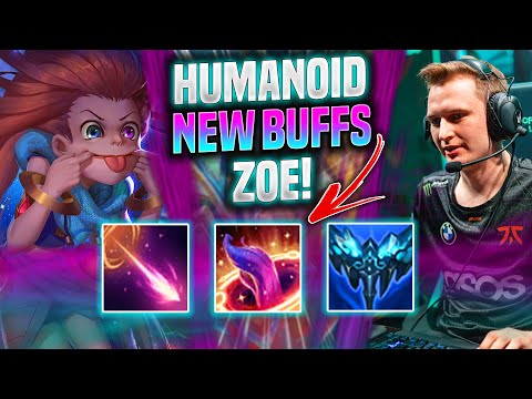 HUMANOID IS INSANE WITH ZOE NEW BUFFS! - FNC Humanoid  Plays Zoe Mid vs Yone! | Season 2022