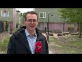 Proeftuin met speciale tegels tegen wateroverlast
