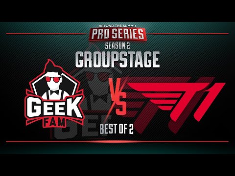 Geek Fam vs T1 Game 1 - BTS Pro Series 2: SEA - Group Stage w/ MLP & johnxfire
